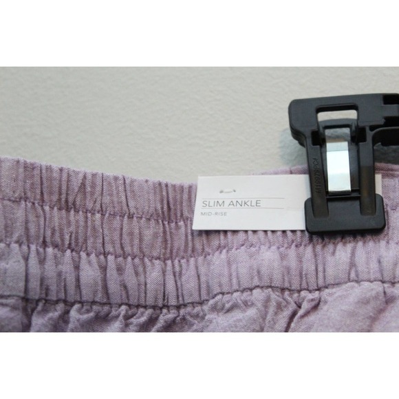 NWT Lane Bryant Linen Blend Slim Ankle Pant Lavender Purple Plus Size 28 H14453 - Picture 10 of 14